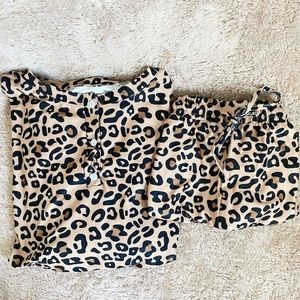Leopard Print Lounge Set